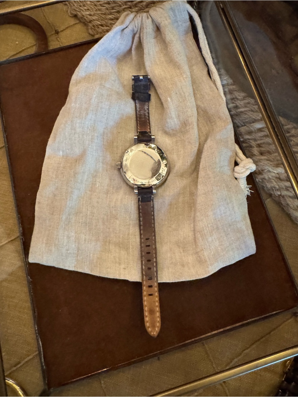 Fossil Brown Leather Strap Watch with Silver Dial - Picture 2 of 2